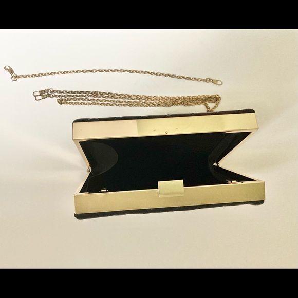 BAM Forever Black Quilted Crossbody/Clutch Handbag - Picture 3 of 3